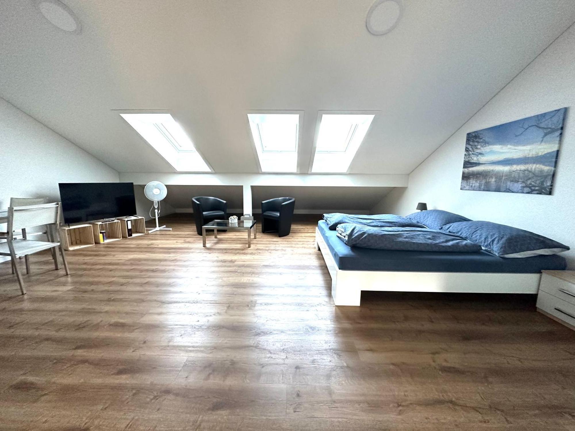 Neue Einzimmer Dachwohnung Seengen Exterior photo